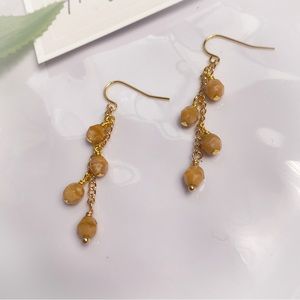 32. Glass Bead Dangle Earrings
